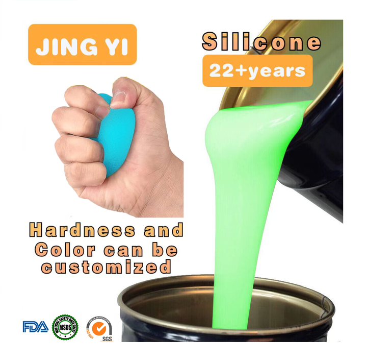 Wholesale Price Food Grade Rtv2 Liquid Silicone Rubber for Super Soft Squishy Stress Toys Making DIY Stress Relief Squeeze Toys