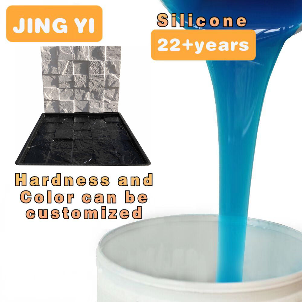 Custom Silicone and Rubber Manufacturer Sale Liquid Silicone for Gypsum 3d Wall Panel Mold Cultural Stone Mold Silicone Rubber