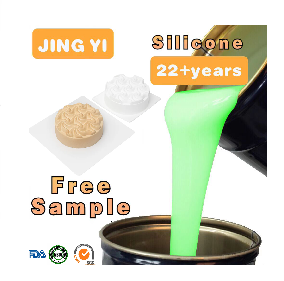 On Sale Food Grade Liquid Silicone Platinum Silicone Low Shrinkage Casting Jewelry Mold Cup Cake Candy Mold Making Raw Material