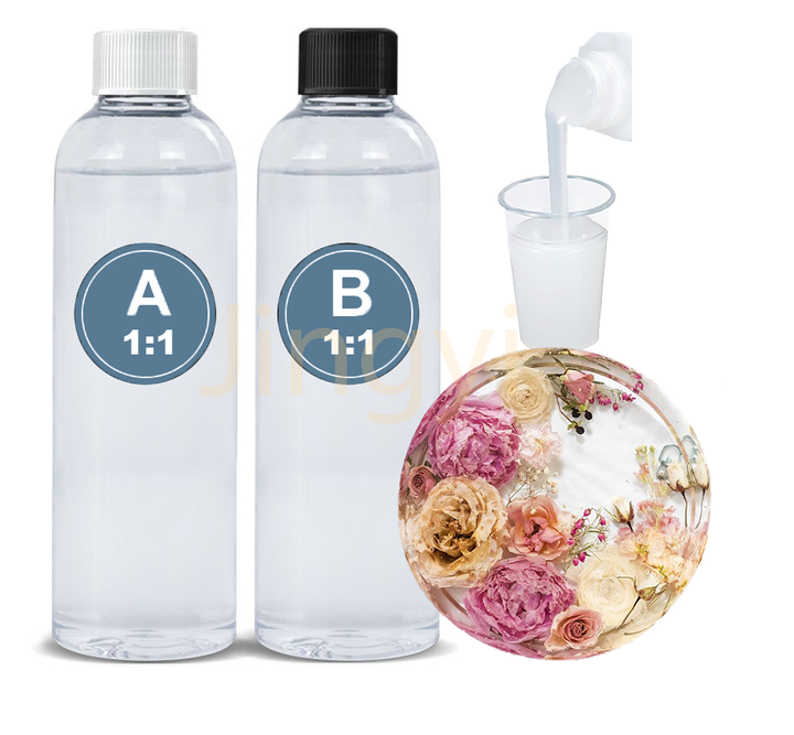 Factory Wholesale Price Crystal Clear AB Epoxy Resin and Hardener for DIY Resin Art Crafts 1:1Epoxi Resina Preservation Resin