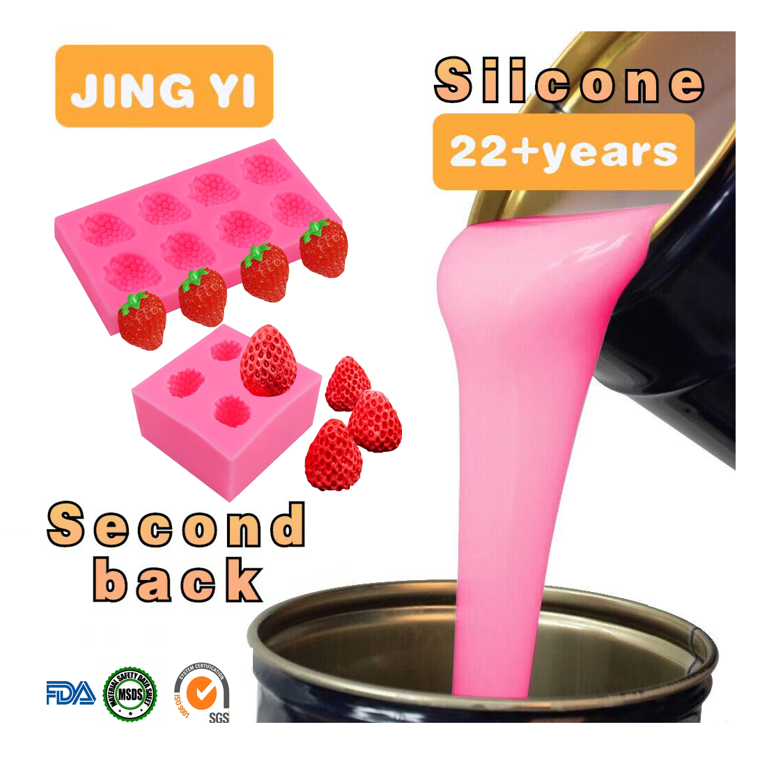 Sale Food Grade Liquid Silicone Rubber AB RTV for Cake Molds Translucent Silicone 1:1 Candy Chocolate Molds Making