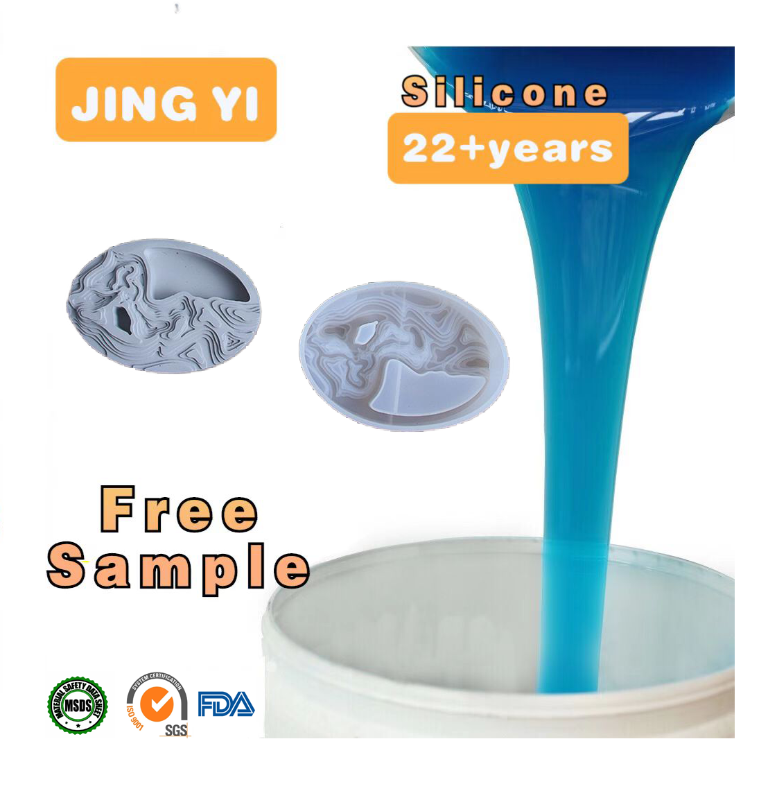 New Material Plaster Decoration Silicone Mold Rtv2 Liquid Rubber Tin Cure Make Craft Gypsum Wall Rubber Mold Silicone Liquid