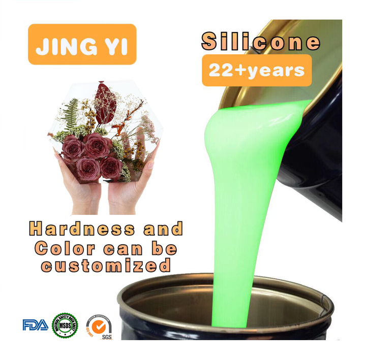 Resin Sculpture Mold Silicone Epoxy Resin Cure Silicone Rubber for Flower Preservation Mold Making Good Tensile Strength