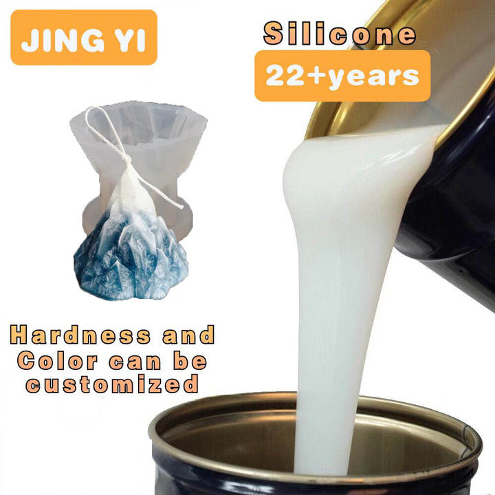 Curing at Room Temperature Transparent Silicone Rubber for Epoxy Resin Casting Mold DIY Craft Candle Mold Rubber Liquid Silicone