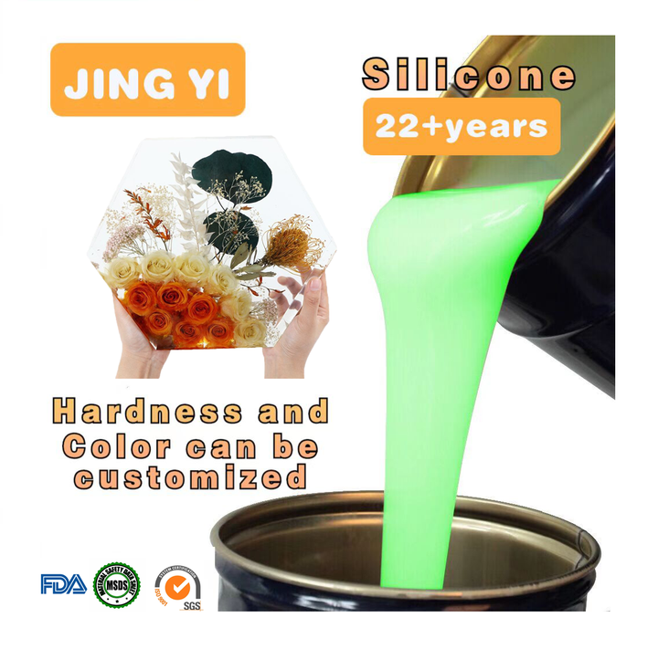 Resin Sculpture Mold Silicone Epoxy Resin Cure Silicone Rubber for Flower Preservation Mold Making Good Tensile Strength
