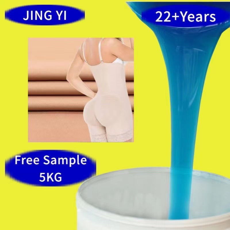 Hot Sale Factory Direct Production Liquid Silicone for Fabric Platinum Cured Transparent Silicone Rubber for Yoga Sock