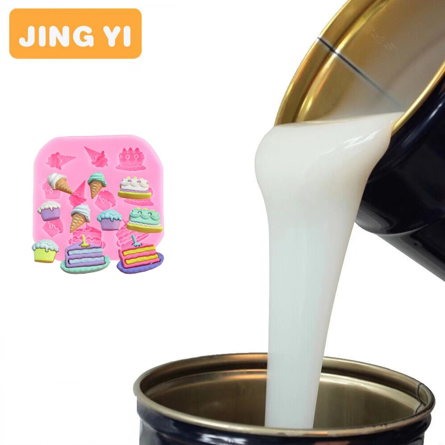 Over 22 Years Production Food Grade Silicone Rubber for Chocolate Cake Mold Platinum Silicone for Making Mold