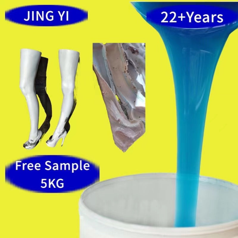 Free Sample 5KG Mold Making Silicone Rubber for for Shoe Sole Mold Cheap Price Wholesale RTV 2 Liquid Silicone Rubber