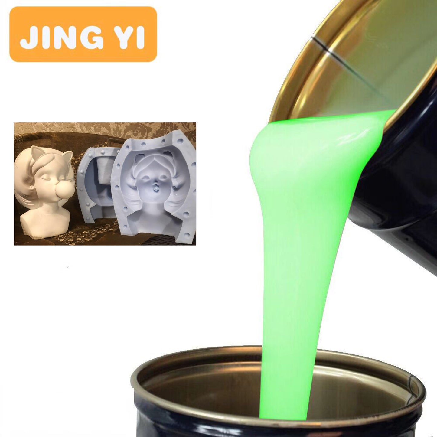 Trending Products 2024 New Arrivals Mold Silicone Rubber Rtv2 Silicone for Concrete Roman Column Gypsum Artificial Stonemold
