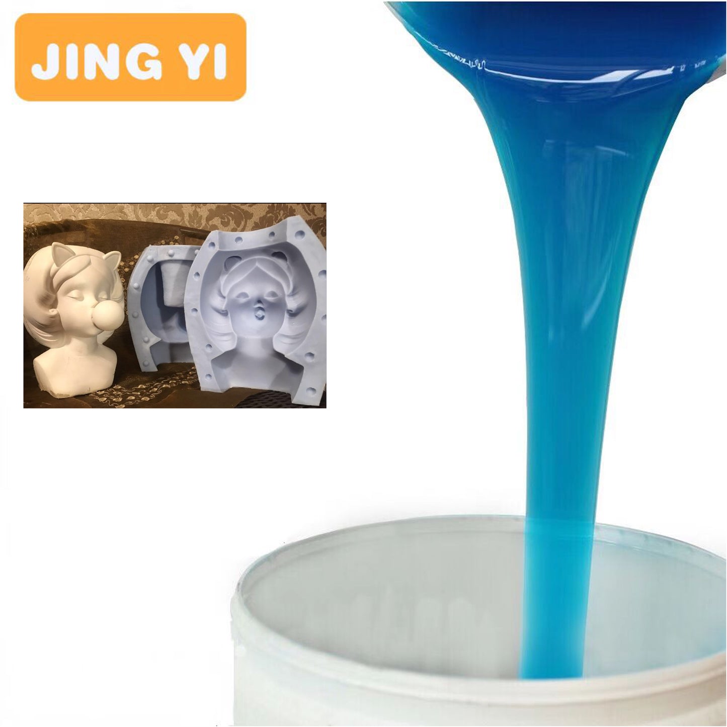 Trending Products 2024 New Arrivals Mold Silicone Rubber Rtv2 Silicone for Concrete Roman Column Gypsum Artificial Stonemold