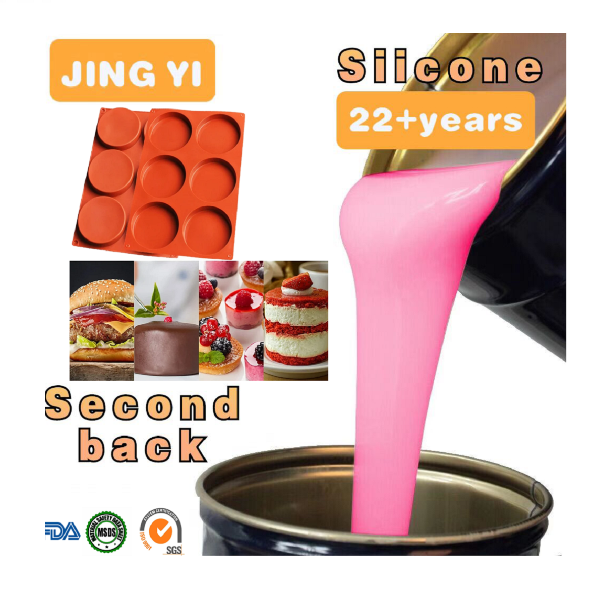 On Sale Non-toxic Food Grade Liquid Silicone Rubber 2 Parts Platinum Cure Silicone Rubber for Chocolate/Molds Making