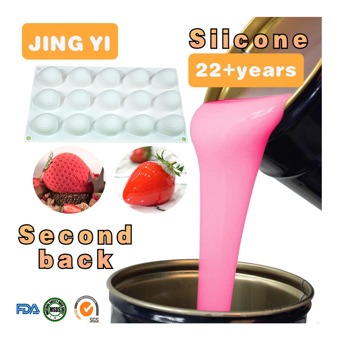 Food Grade Liquid Silicon Rubber for Chocolate Molds Silicone Gel for Cake Baking Molding RTV Making Molds for Food