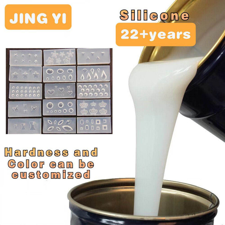 New Food Grade Liquid Silicone Rubber for DIY Resin Mold Good Mold Release Property Nail Art Silicone Mold RTV 2 Silicone Rubber