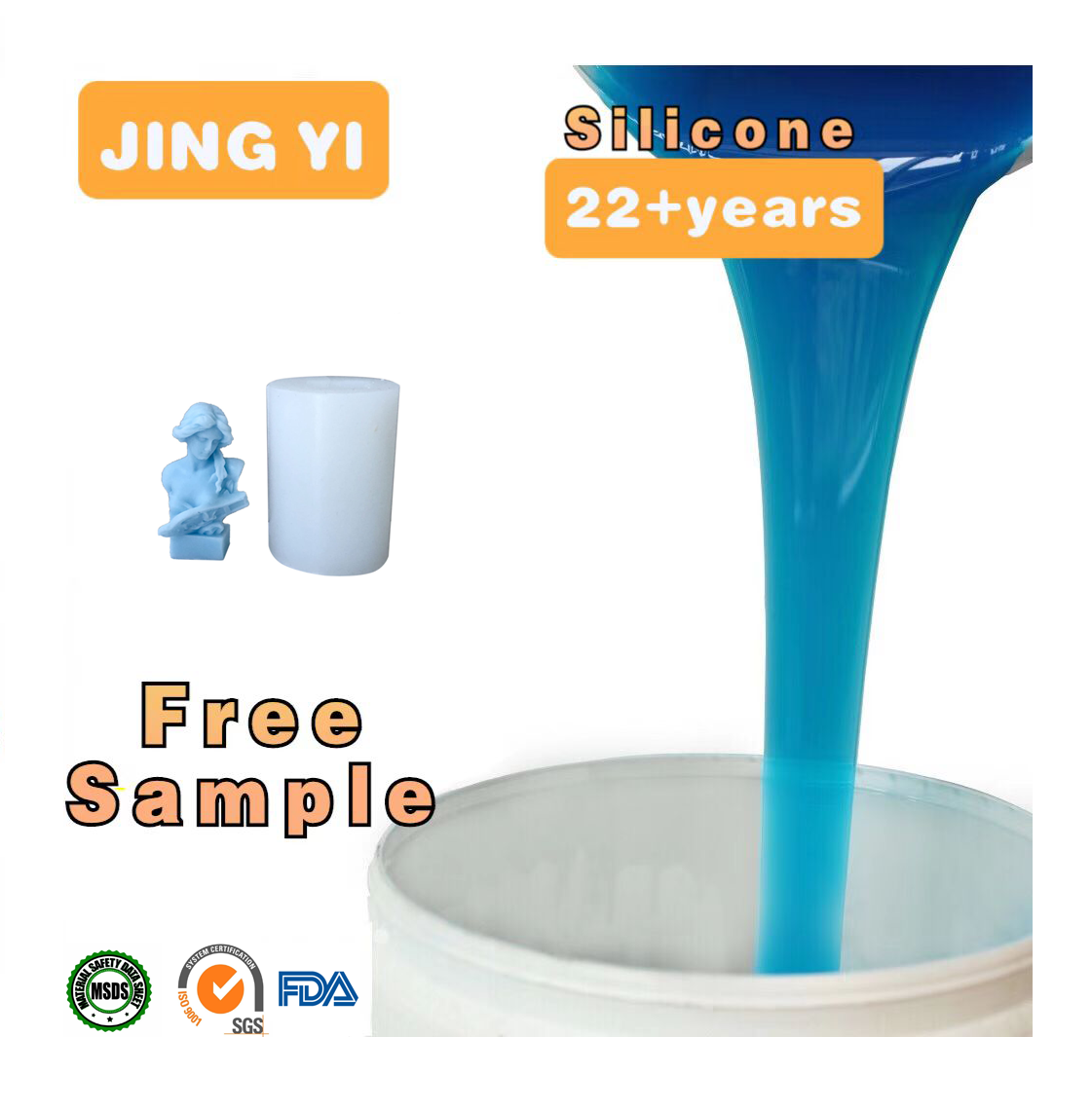 Factory Direct Production Liquid Silicone for Plaster Artificial Stone Moldings Mold Plaster Statues Making Silicone Rubber