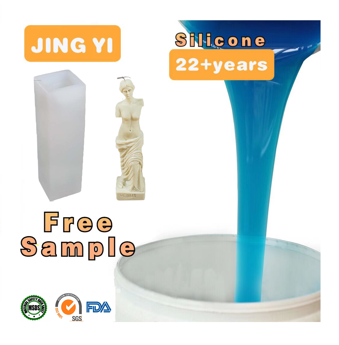Silicone Mold Statue RTV Liquid Silicone Rubber Low Viscosity Rubber Silicone Liquid Cement Resin Handcrafts Mold Making