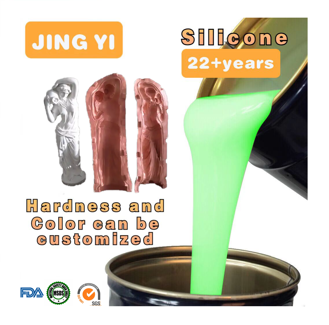 Latest Liquid Silicone Rubber Manufacture for Large Sculpture Statue Mold High Quality Silicone Rubber cement mold