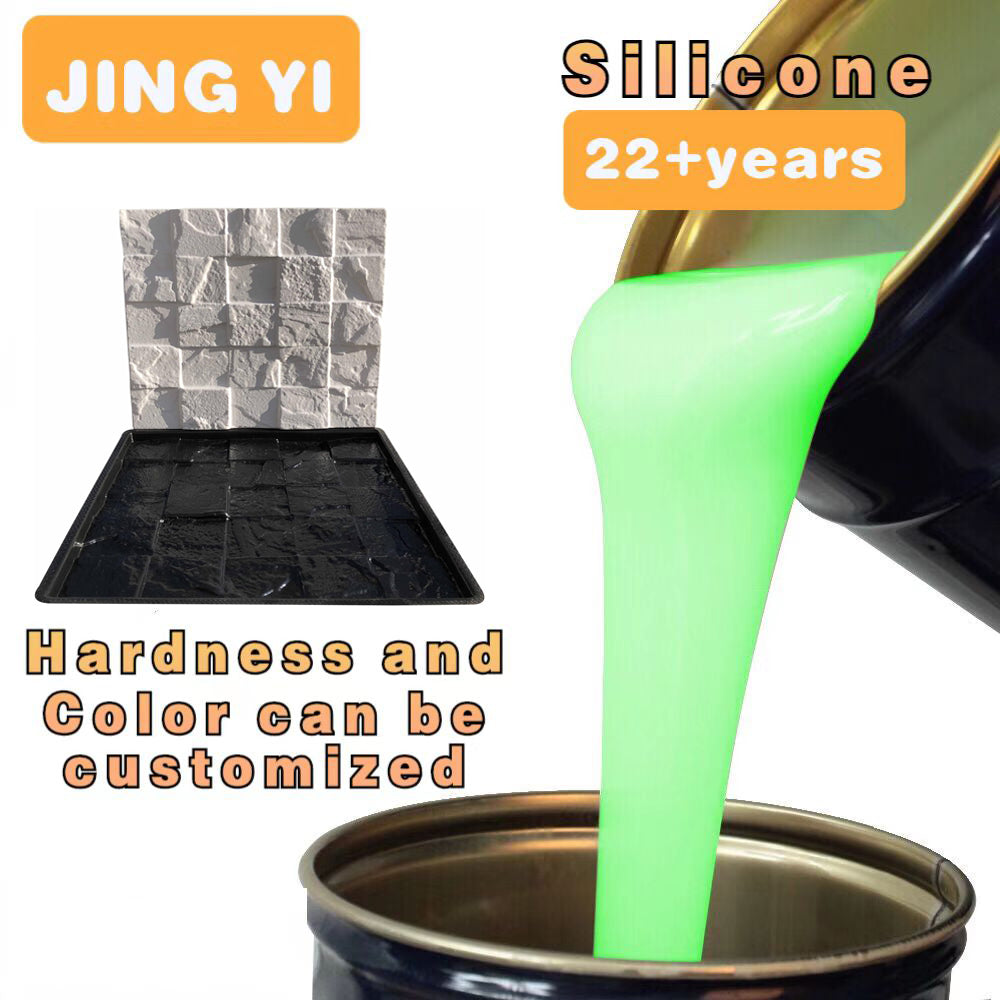 Custom Silicone and Rubber Manufacturer Sale Liquid Silicone for Gypsum 3d Wall Panel Mold Cultural Stone Mold Silicone Rubber