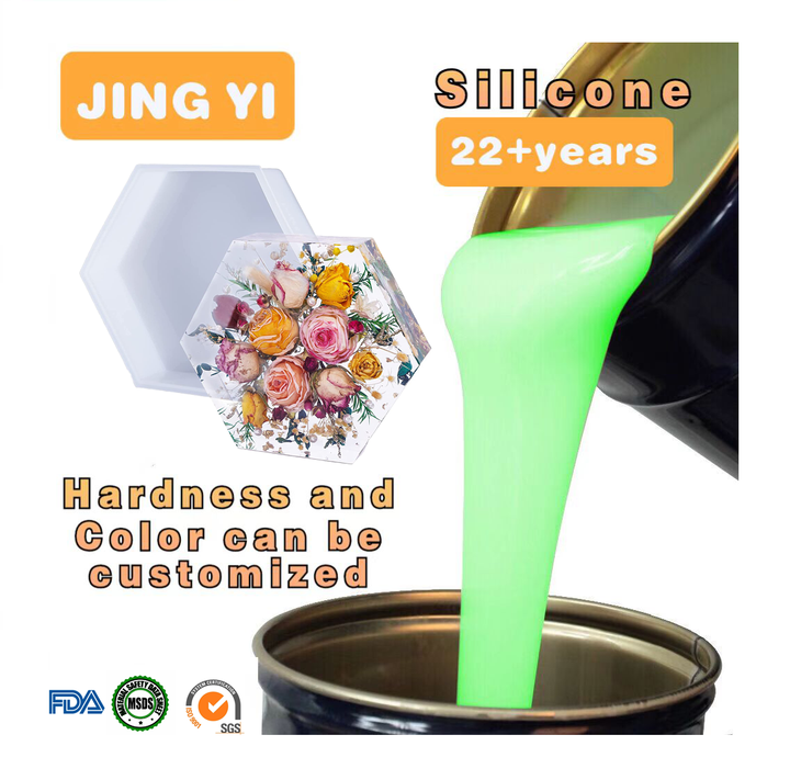 Resin Sculpture Mold Silicone Epoxy Resin Cure Silicone Rubber for Flower Preservation Mold Making Good Tensile Strength