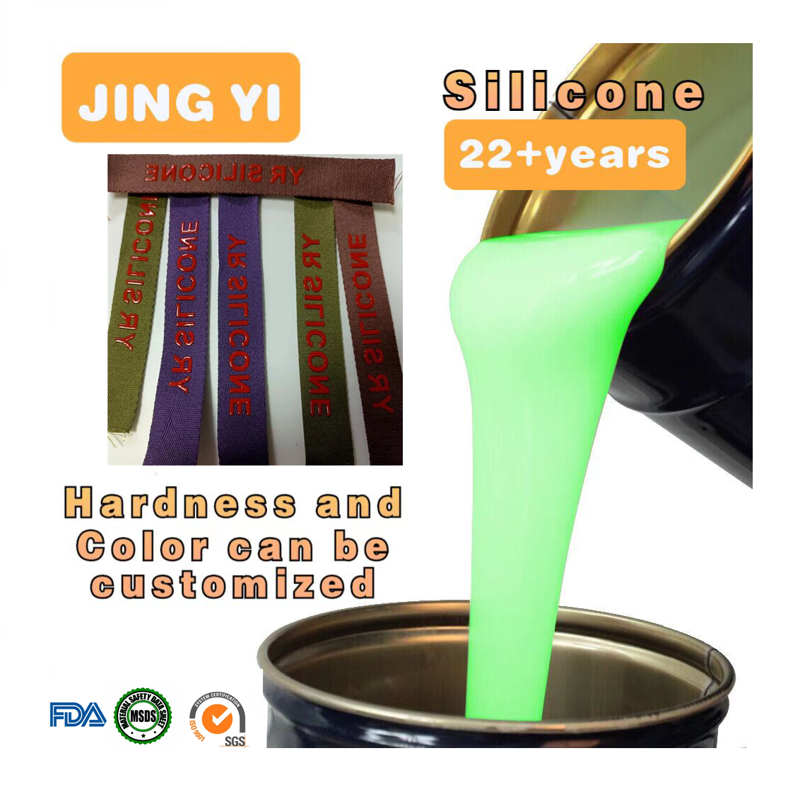 China Better Mobility Liquid Silicone Rubber for Textile Coating Screen Printing Fabrics Anti Slip Straps Silicone Rubber