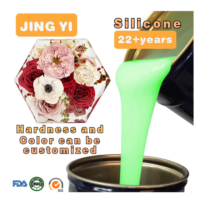 Wholesale Price Silicone High Transparency Liquid Silicone Rubber for Flower Preservation Crystal Resin Epoxy Mold for Art Craft