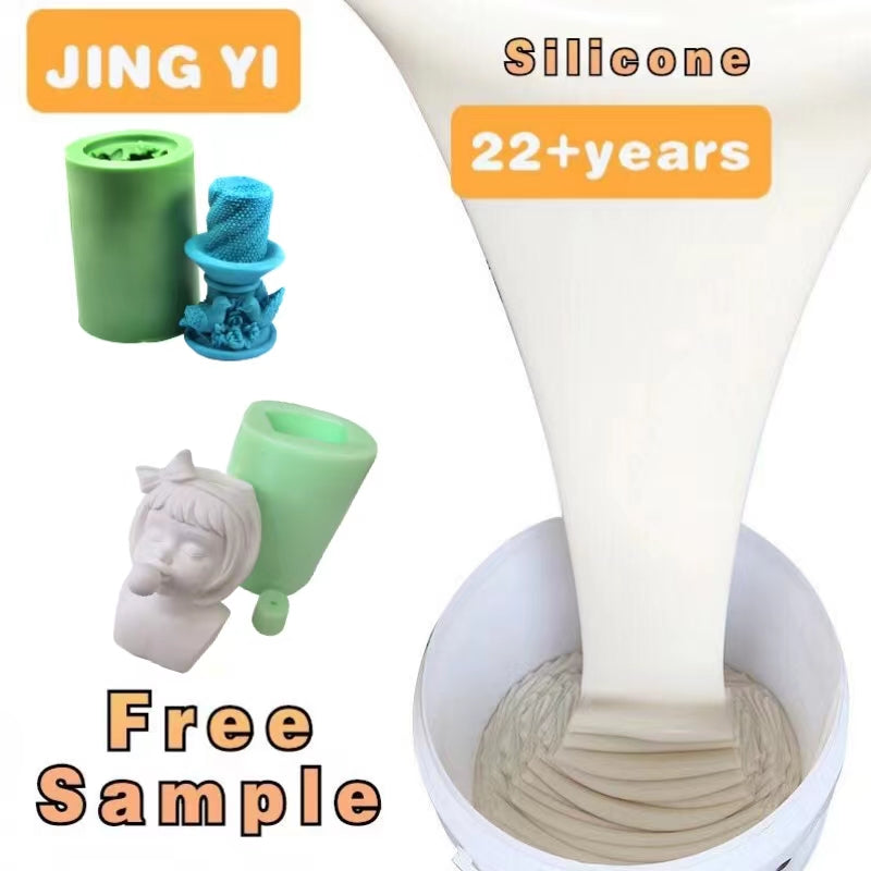 Free Sample RTV 2 Liquid Silicone Rubber for Candle Mold Low Hardness Silicon Mold Making Silicone Raw Material