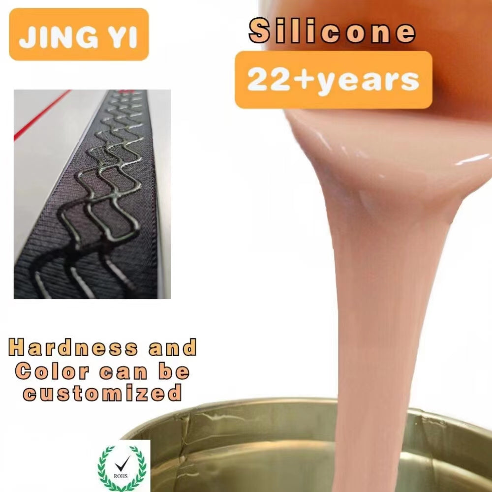 Liquid Silicone for Fabric Platinum Cured Transparent Silicone Rubber for Dressing Tag/Textile