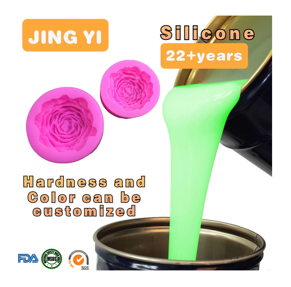 2024 Hot Sale Liquid Silicone Rubber Durable Silicone for Christmas Candle Products Mold Making Silicone Liquid for Mold