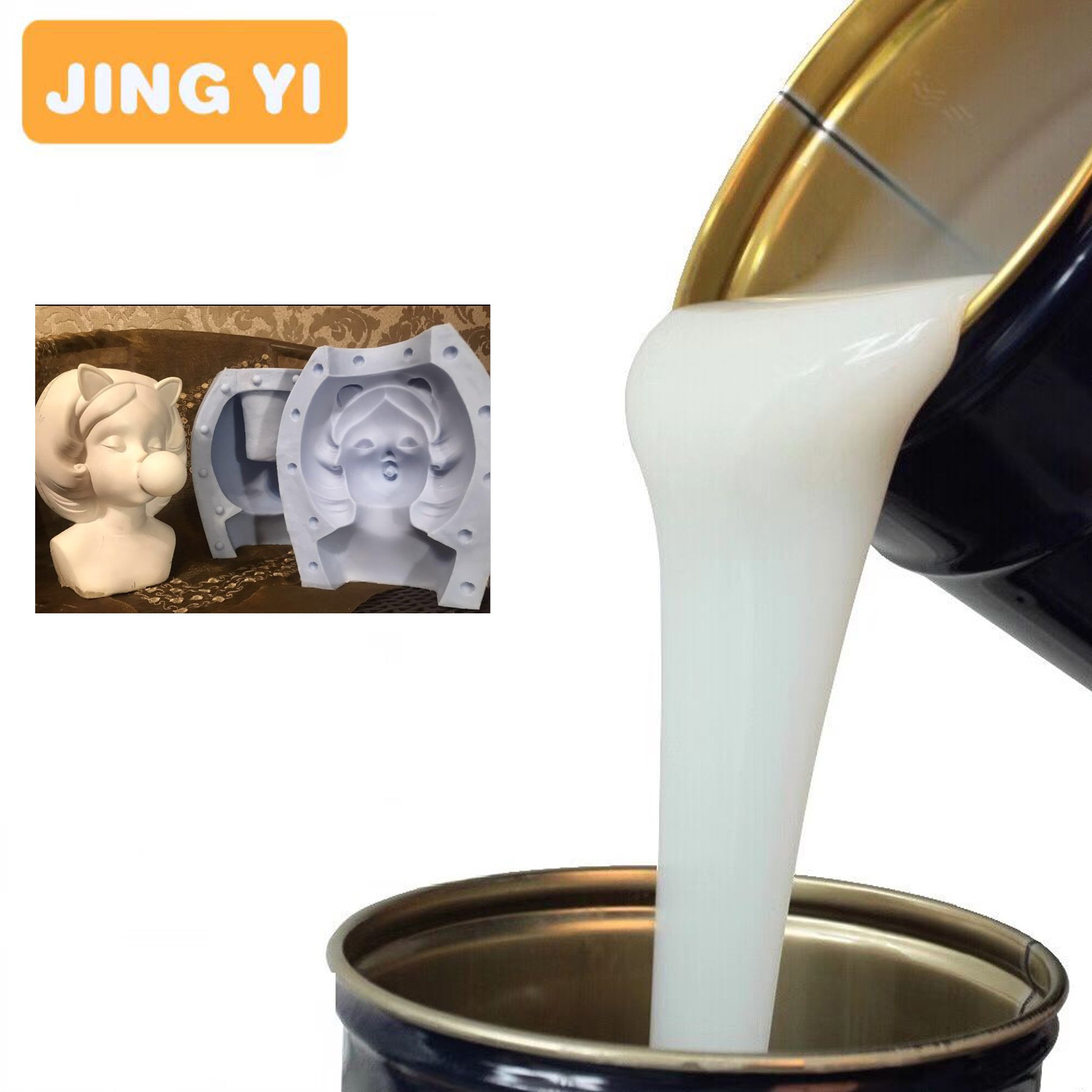 Trending Products 2024 New Arrivals Mold Silicone Rubber Rtv2 Silicone for Concrete Roman Column Gypsum Artificial Stonemold