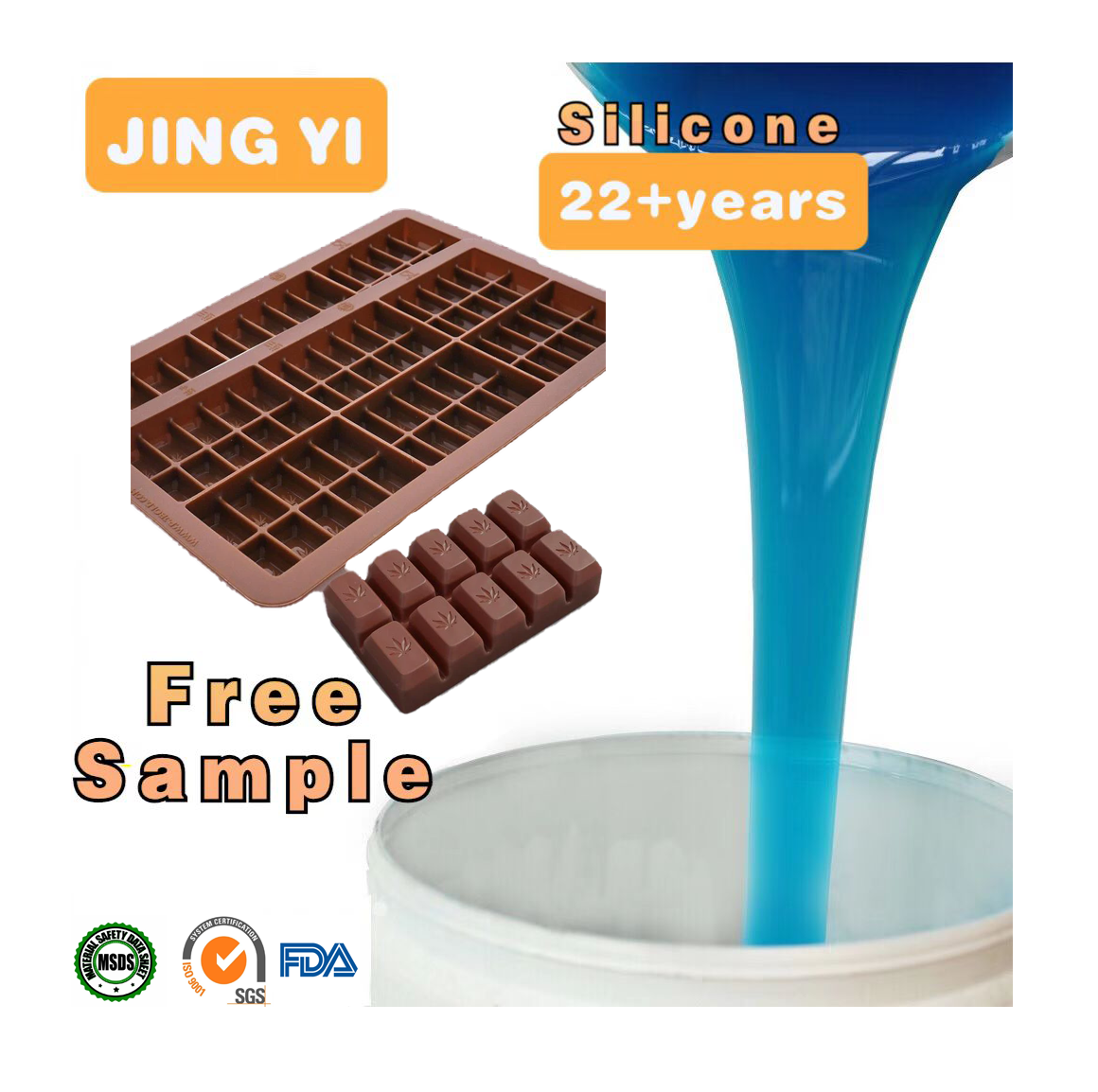On Sale Food Grade Liquid Silicone Platinum Silicone Low Shrinkage Casting Jewelry Mold Cup Cake Candy Mold Making Raw Material