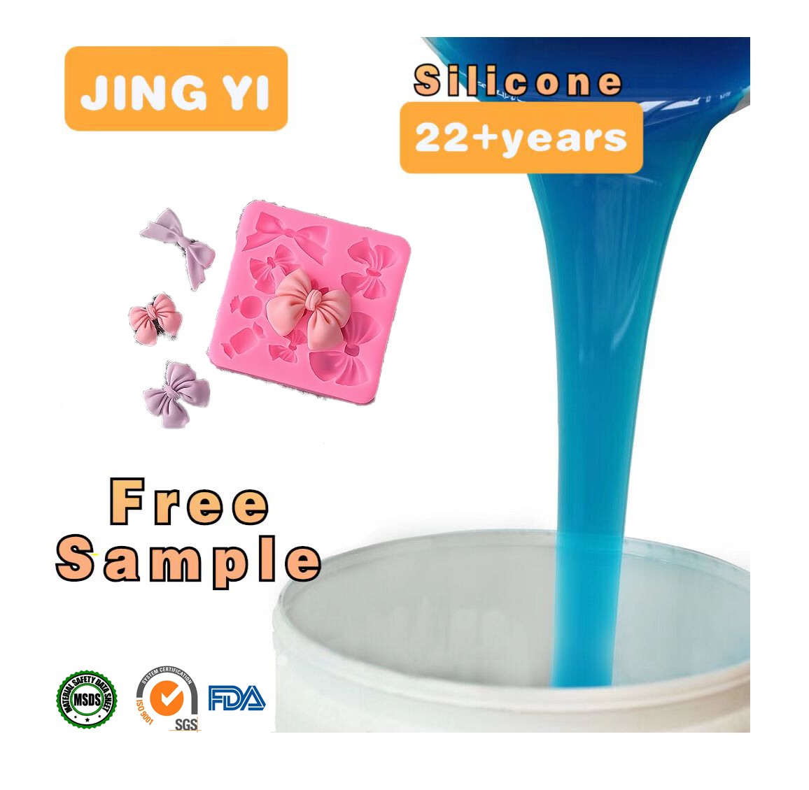 Factory Direct Sale High Quality Food Grade Rtv-2 Silicone Rubber for Food Mold Making Non-Toxic Resin Molds Making