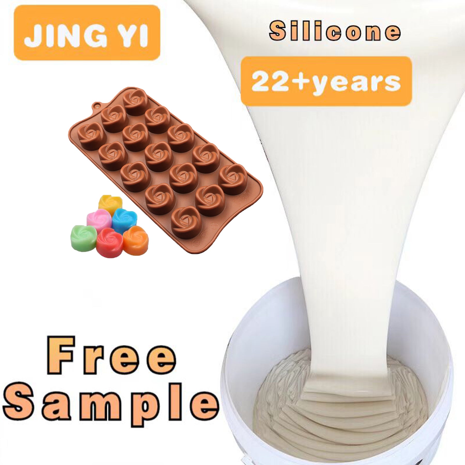 Over 22 Year Experience Food Grade Liquid Silicone Rubber Addition Cured Silicone Rubber for Making Candy Cake Mold