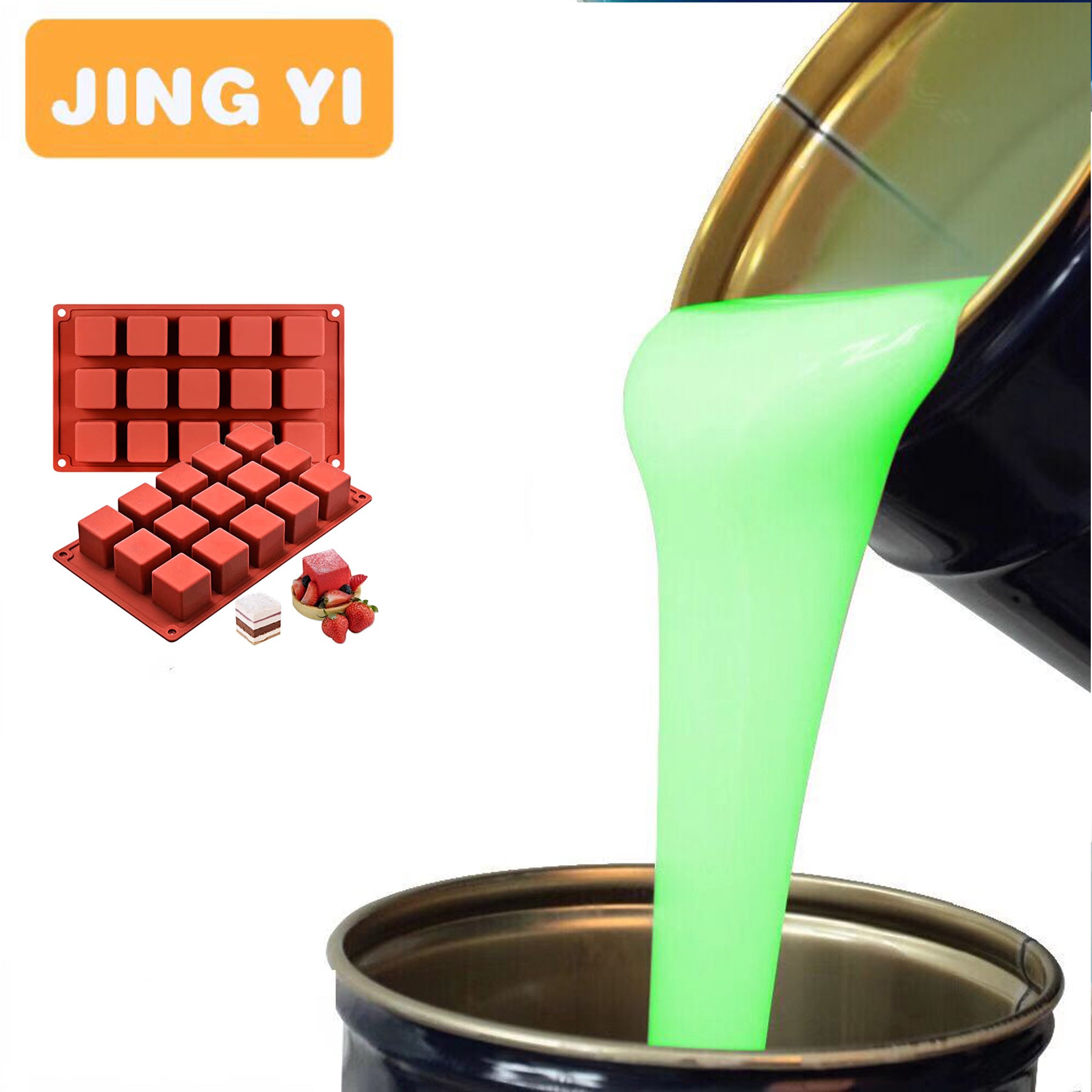 2024 New Arrival Free Sample Silicone Rubber for Chocolate Mold ,Cake Mold ,Candy Mould Clear Silicone
