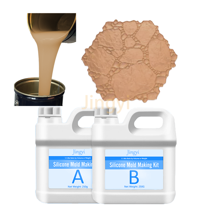 Reusable RTV Liquid Silicone Rubber for Stone Veneer, Concrete Stamping & Plaster Casting Molds Making