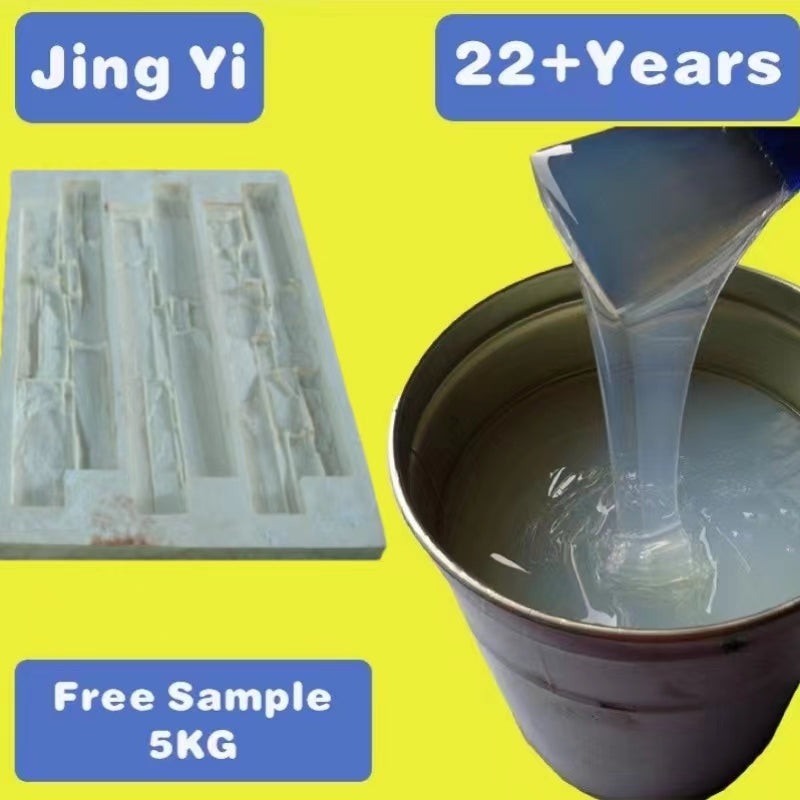 Good Mold Release Property Liquid Silicone for for Gypsum Statues Mold Making RTV Silicone for 3D Wall Concrete Brick Mold