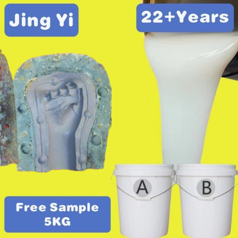 Liquid Silicone Rubber for Molding Rtv2 Silicone Rubber for Stone Cement Plaster Statues Clay Concrete Mold