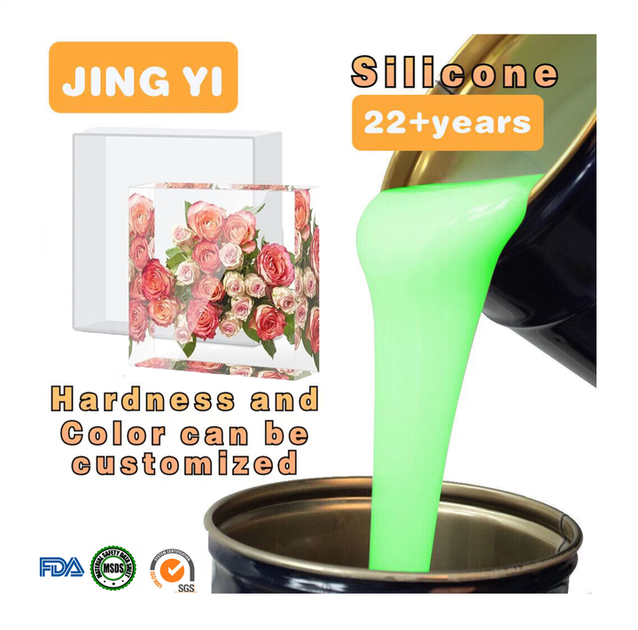 Year End Promotion Raw Material Liquid Silicone Rubber Flower Preservation Art Craft Mold for Resin Natural 3D Dried Flower