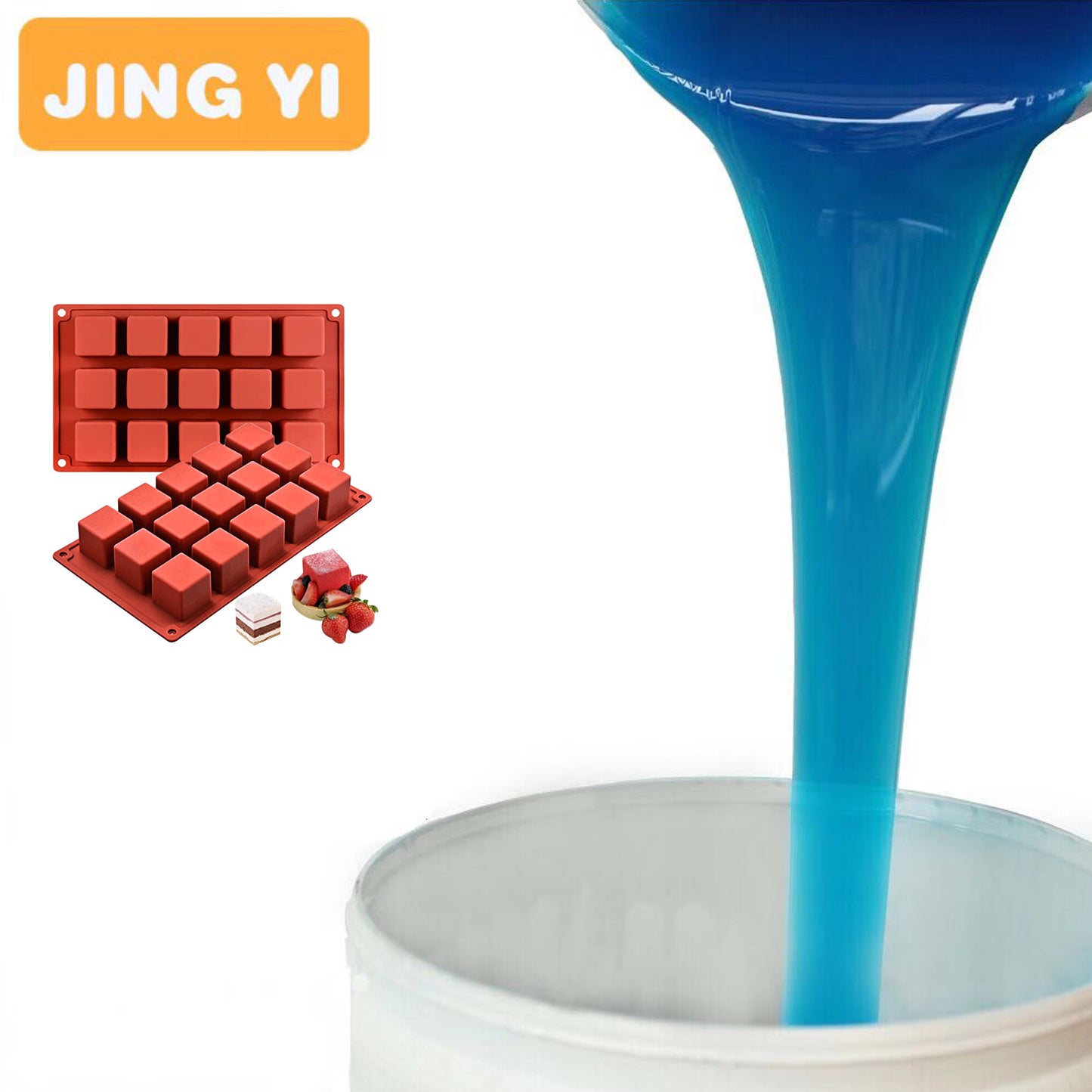 2024 New Arrival Free Sample Silicone Rubber for Chocolate Mold ,Cake Mold ,Candy Mould Clear Silicone