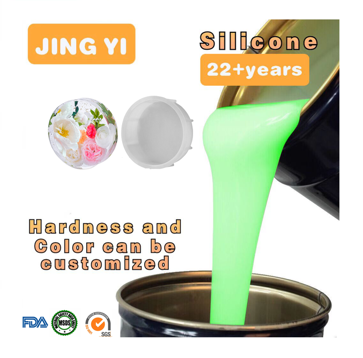 Silicone Manufacturer Crystal Clear Liquid for DIY Christmas Molds Flower Preservation Top Mold Crafts