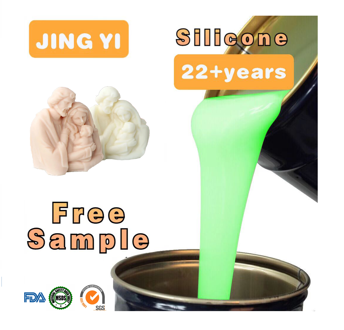 Factory Direct Production Liquid Silicone for Plaster Artificial Stone Moldings Mold Plaster Statues Making Silicone Rubber