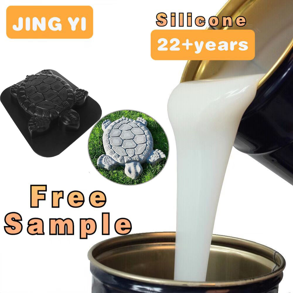 China Silicone Factory Sales Top Quality RTV Silicone for Concrete Cement Mold Garden Decor Cement Casting Mold Silicone Rubber