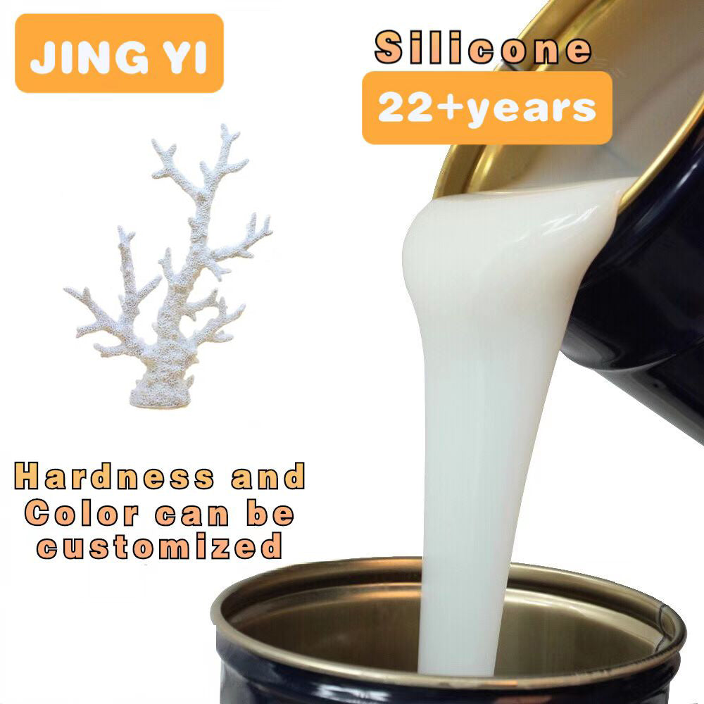 2024 New Liquid Silicone Rubber for Artificial Resin Coral Reef Sculpture Mold Wholesale High Transparent RTV2 Silicone Rubber