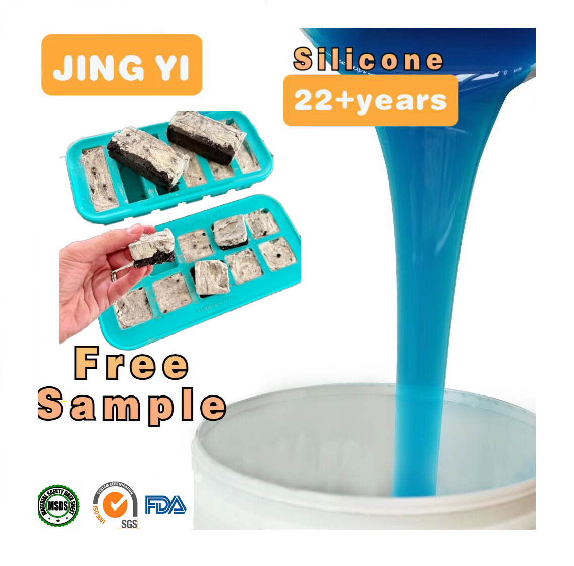 Factory Direct Sale High Quality Food Grade Rtv-2 Silicone Rubber for Food Mold Making Non-Toxic Resin Molds Making