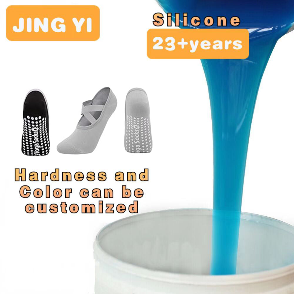 Factory Direct Sale Liquid Silicone for Anti-slip Socks Top Quality Embossed Silicone Printing Dressing Tag Silicone Rubber