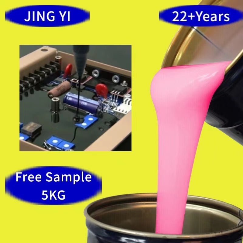 Free Sample 5KG RTV Liquid Silicone Rubber Potting Compound for Electronics Encapsulation Waterproof Moldes De Silicona