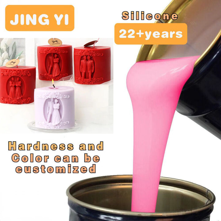 Tin Cured Silicone Rubber RTV 2 Casting Concrete Candle Mold Liquid Silicone Rubber for Molds Moldes De Silicona