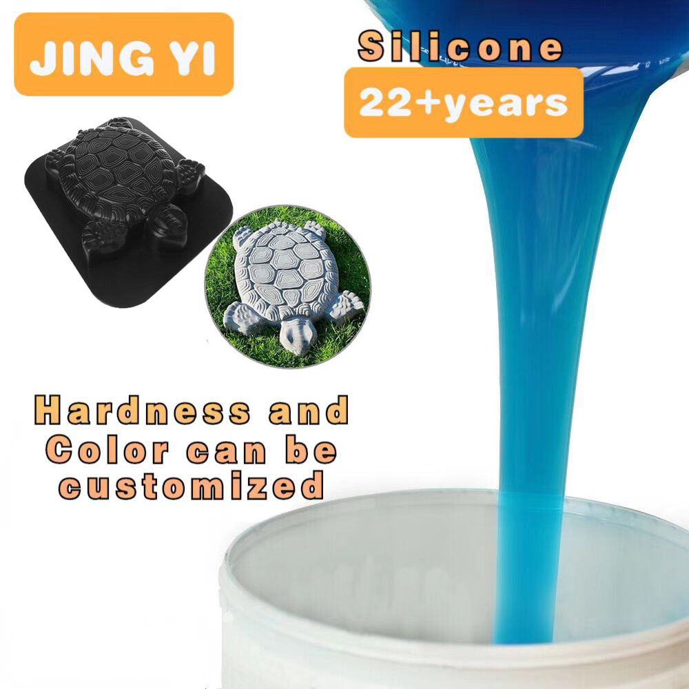 China Silicone Factory Sales Top Quality RTV Silicone for Concrete Cement Mold Garden Decor Cement Casting Mold Silicone Rubber