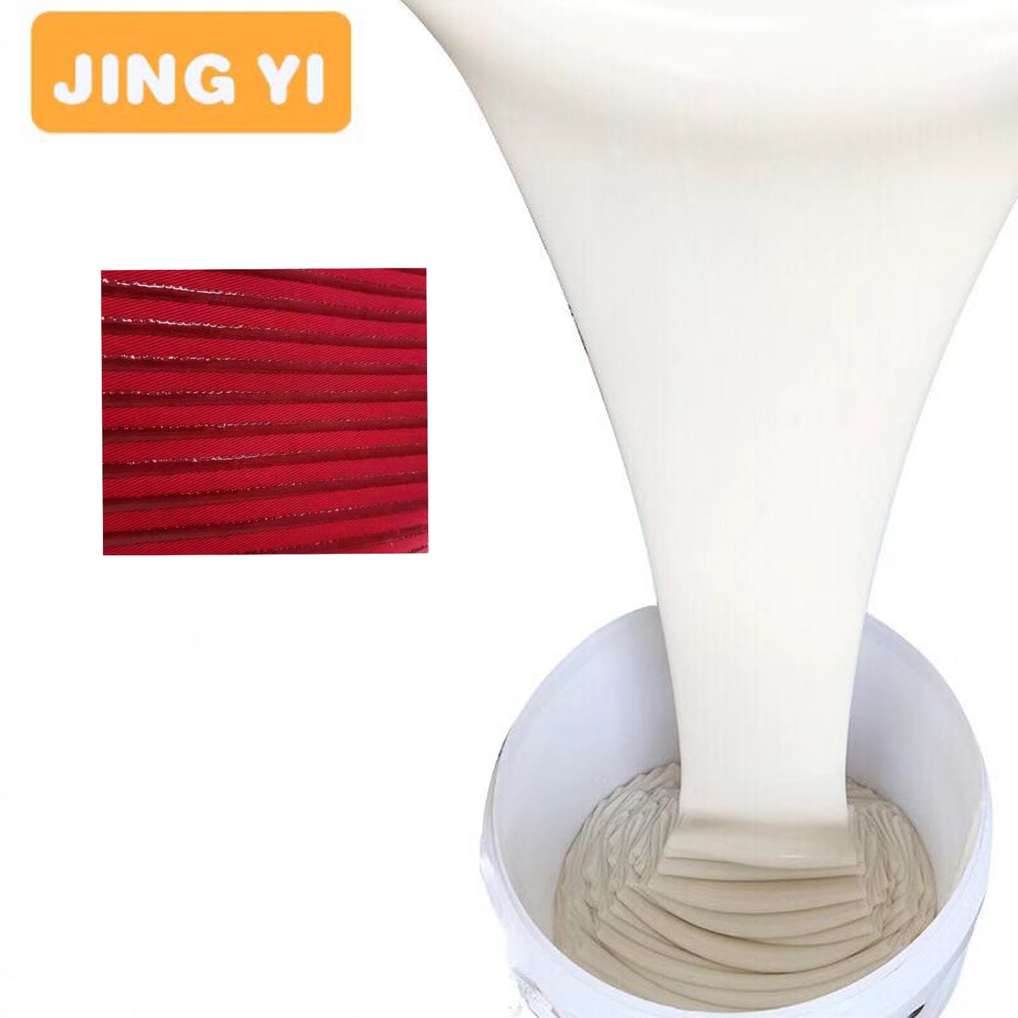 Free Sample Liquid Silicone for Fabric Dressing Tag Clothes Labels Clear Silicone Rubber