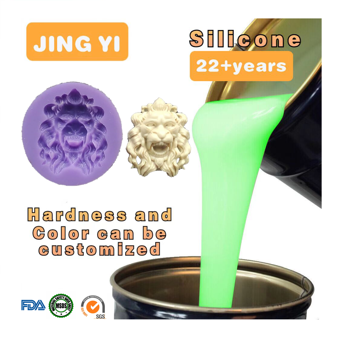 Wholesale Industrial Grade Liquid Silicone Rubber for Soap square Candle Mold DIY Handmade Resin Crafts Tin Cure Liquid Silicone