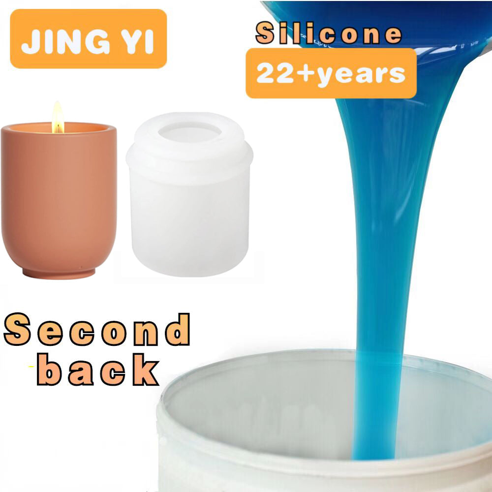 New Silicone Casting Rubber for Cement Candle Jar Silicone Mold Concrete Candle Container Mold Silicone Mold Making Rubber