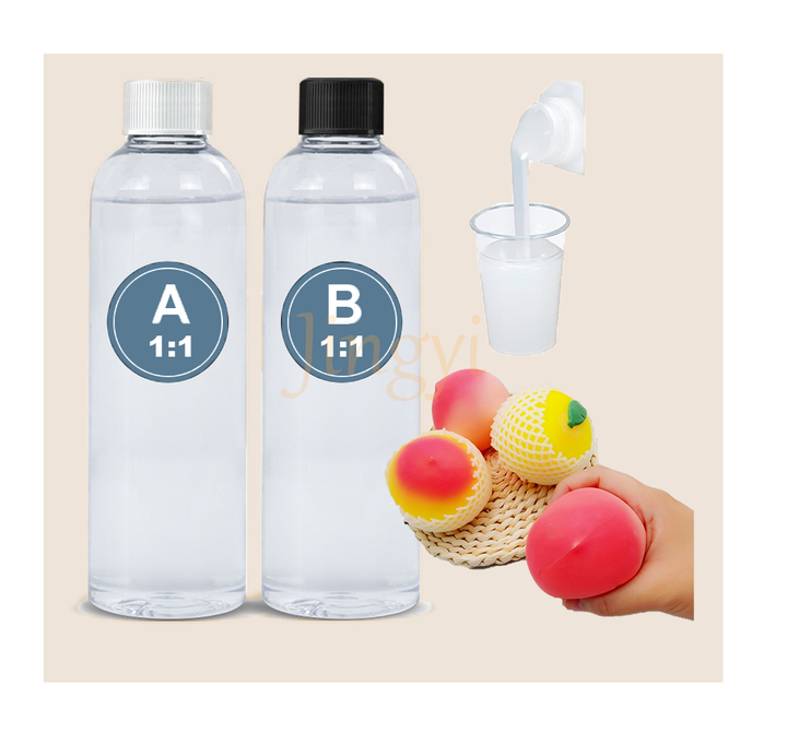 Skin Safe Transparent Squishy Liquid Silicone for DIY Stress Relief Toys Soft Non-Toxic Material for Fidget Squishy Toys Making